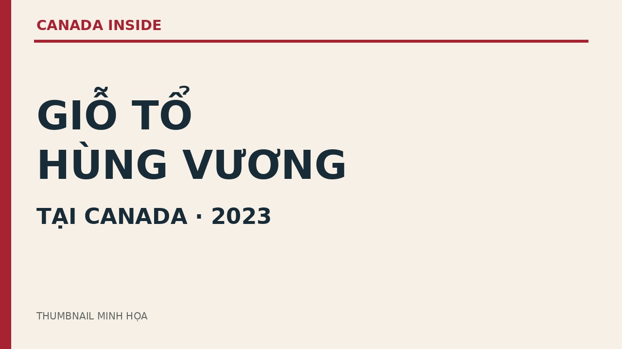 Trang trọng lễ Giỗ Tổ Hùng Vương 2023 tại Canada